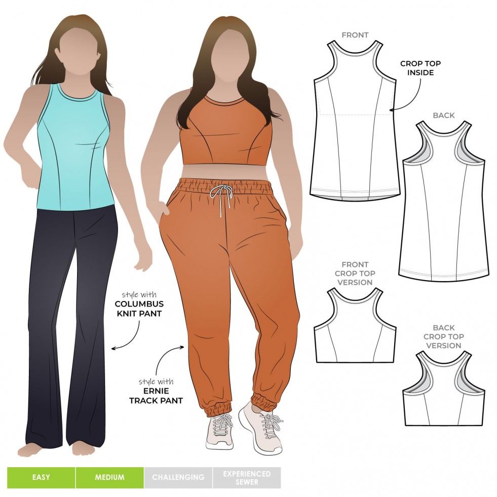 Style Arc Paper Sewing Pattern Columbus Top