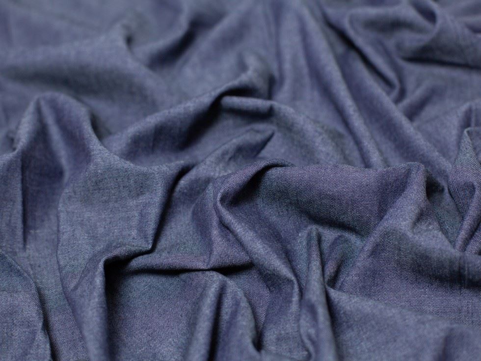 Minerva Core Range 130gsm Soft Washed Denim Fabric Dark Blue
 