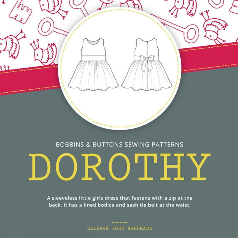 Bobbins and Buttons Paper Sewing Pattern Dorothy Dress
 