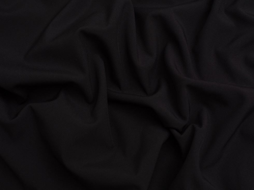 Minerva Core Range Fleece Back Soft Shell Coating Fabric Black
 