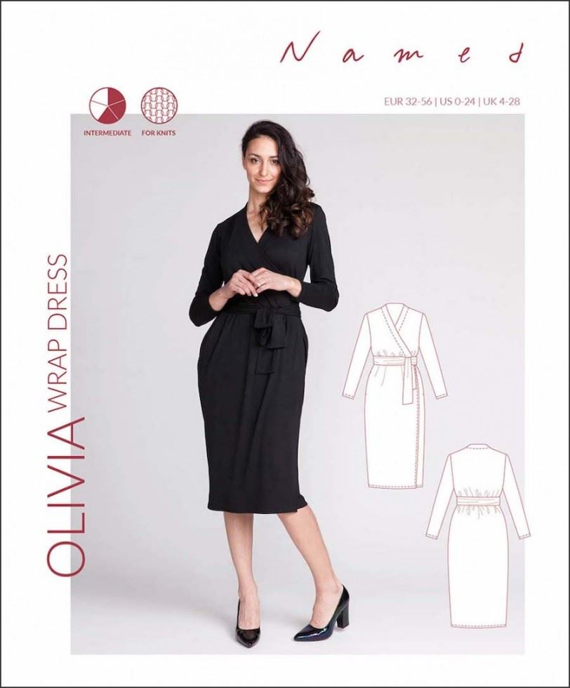 Named Clothing Paper Sewing Pattern Olivia Wrap Dress
 