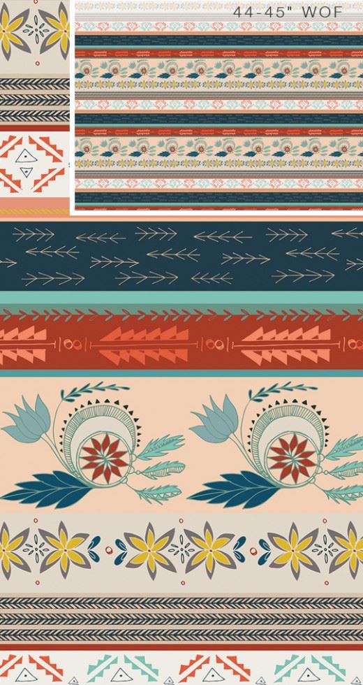 Art Gallery Fabrics Gentle Mantle Land Fleet & Flourish 100% Cotton Poplin Fabric