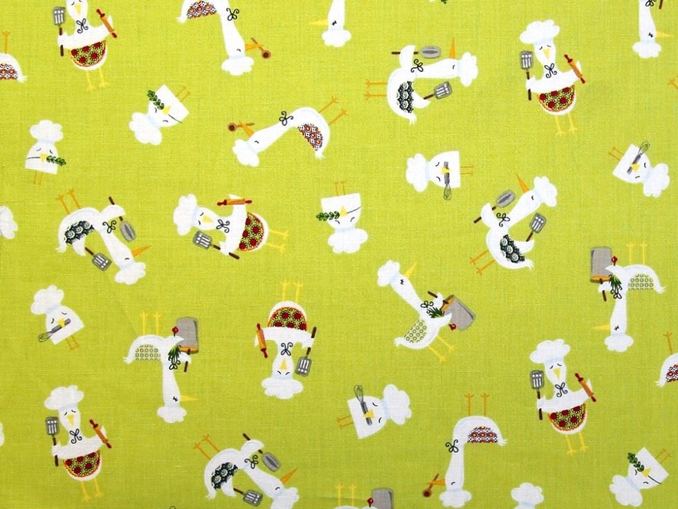 Lime Green Deadstock 100% Cotton Fabric