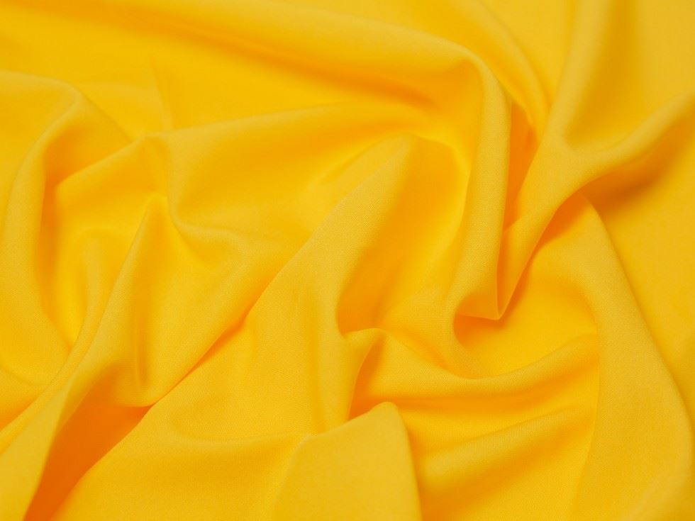 Minerva Core Range Yellow Burlington Polyester Suiting Fabric