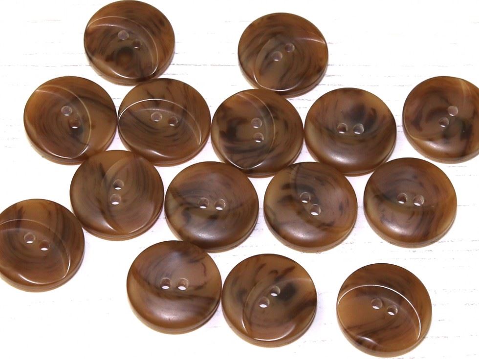 Dill Tan Marble Plastic Buttons (Value Pack)