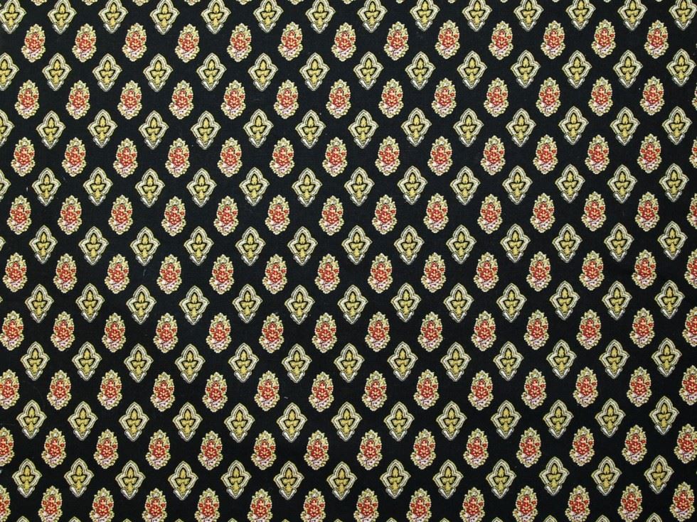 Stof France 100% Cotton Fabric Black