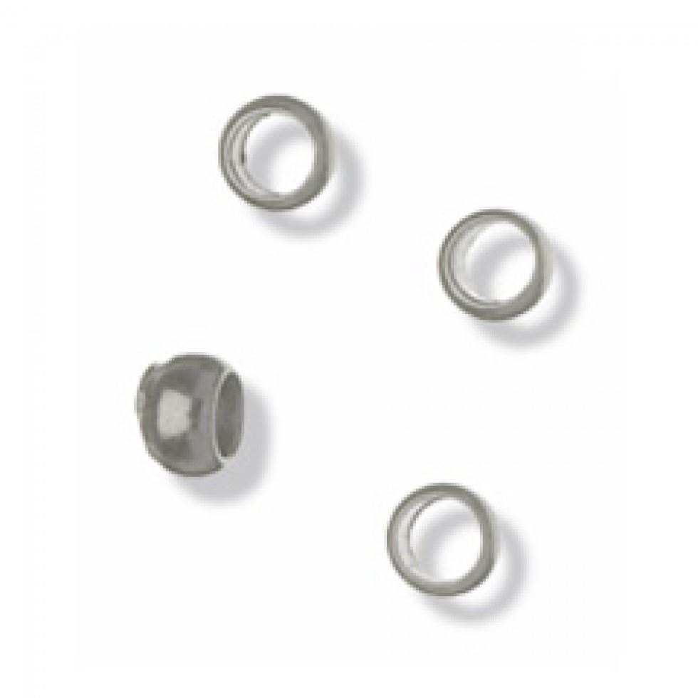 Trimits Silver Crimp Bead Findings (Value Pack Of 5)
