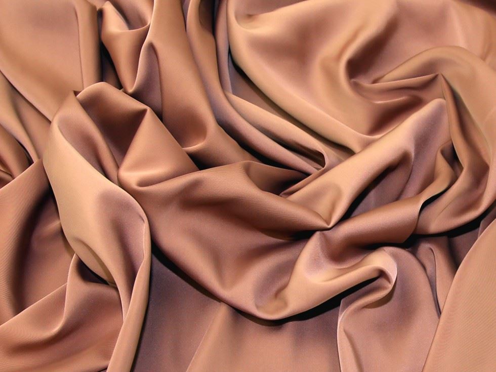 Minerva Core Range Rose Gold Ursula Stretch Woven Sateen Fabric