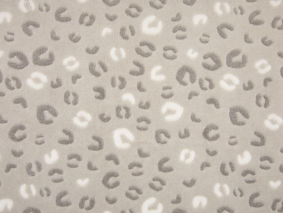 Grey Deadstock Plush Cuddle Fleece Fabric
