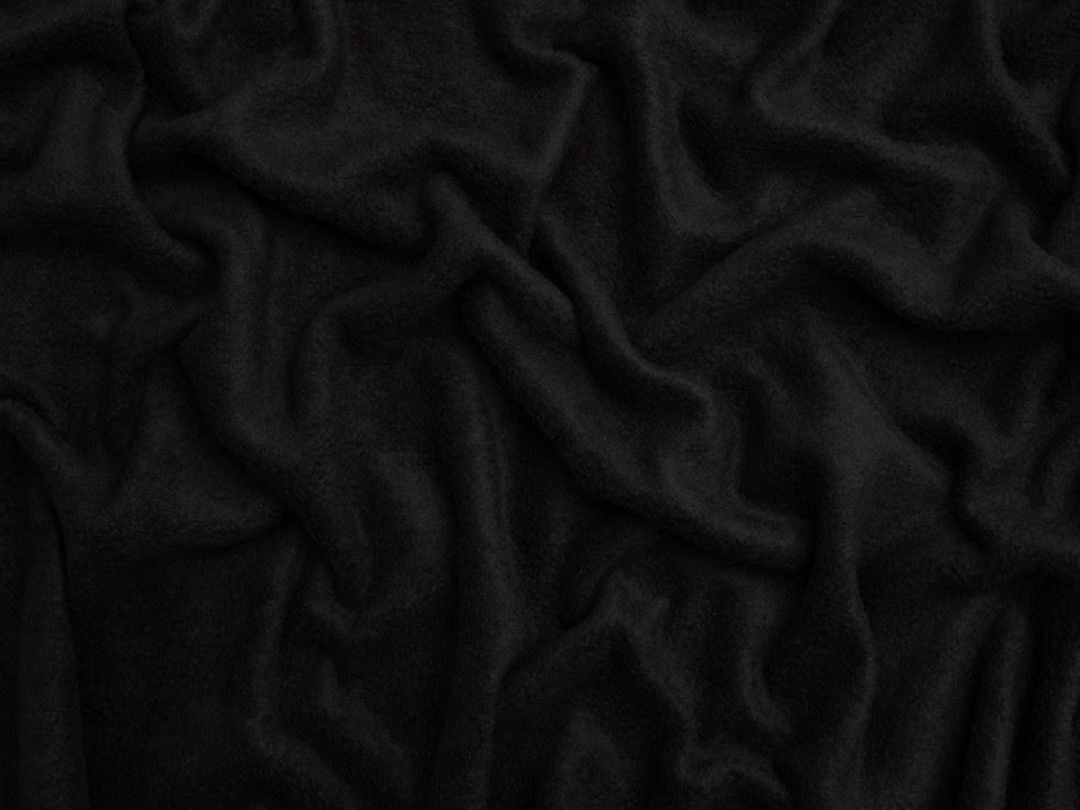 Minerva Core Range Black Polar Fleece Fabric