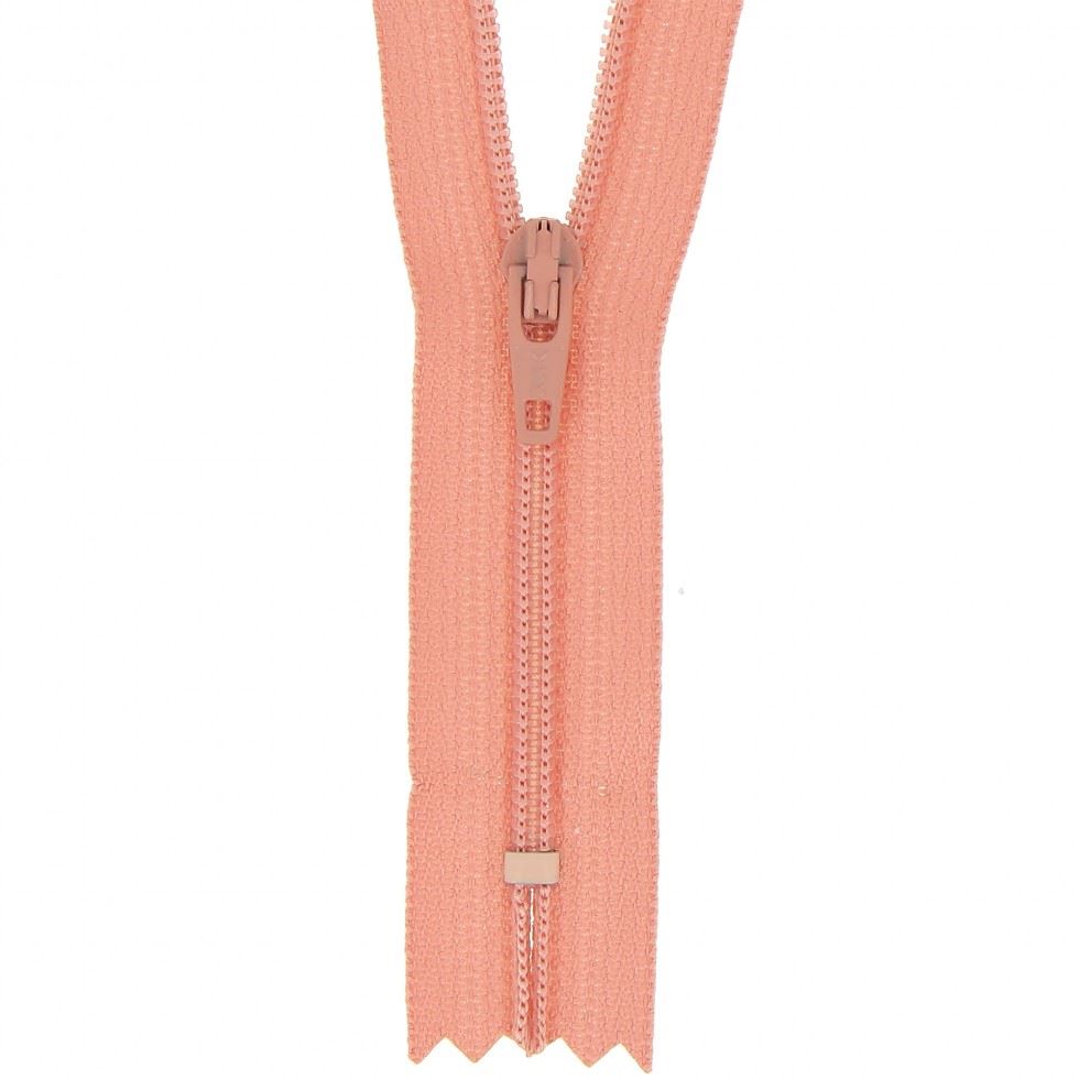 Milward Nylon Dress & Skirt Closed End Zips Dark Peach
 