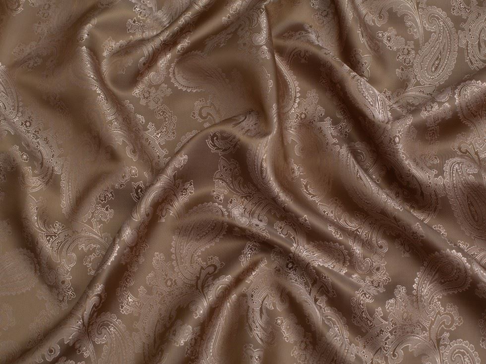 Minerva Core Range Woven Jacquard Lining Fabric Taupe
 