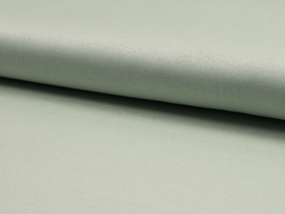 Pastel Mint Green Deadstock Faux Suede Stretch Knit Fabric