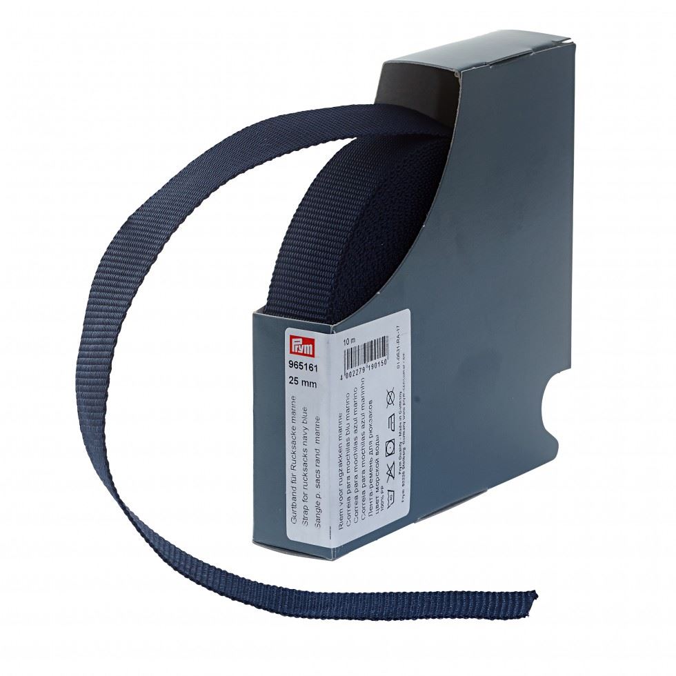 Prym Rucksack Bag Strap Webbing Navy Blue