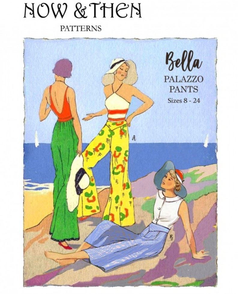 Now and Then Patterns Sewing Pattern The Bella Palazzo Pants