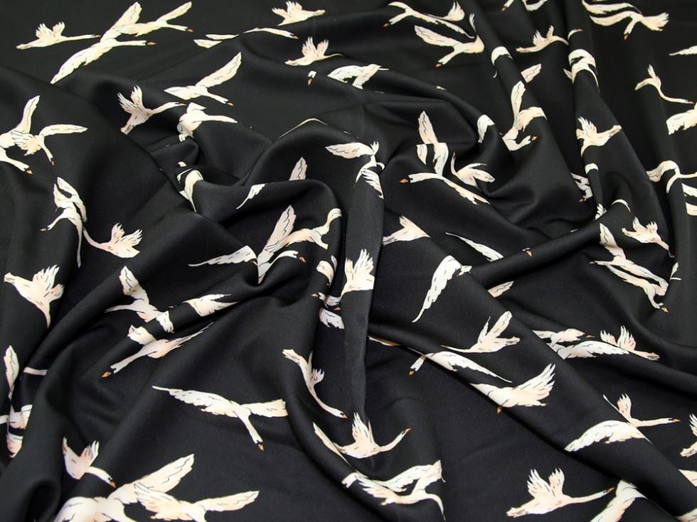 Lady Mcelroy Black Scuba Stretch Knit Fabric