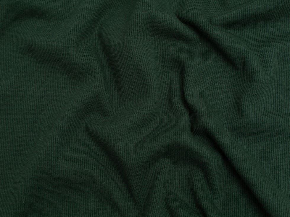 Minerva Core Range Heavy Tubular Ribbing Stretch Knit Fabric Bottle Green
 