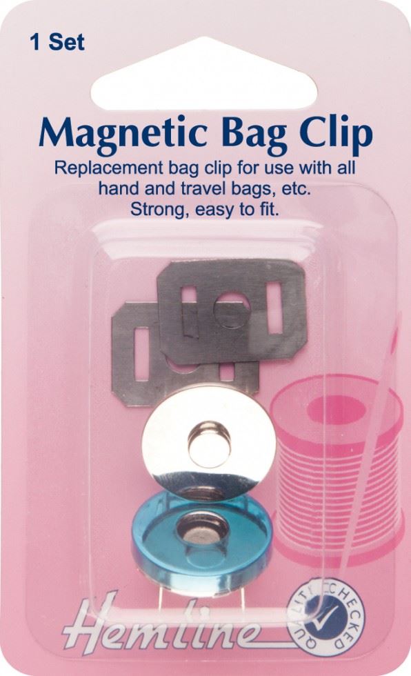 Hemline Silver Magnetic Bag Fasteners
