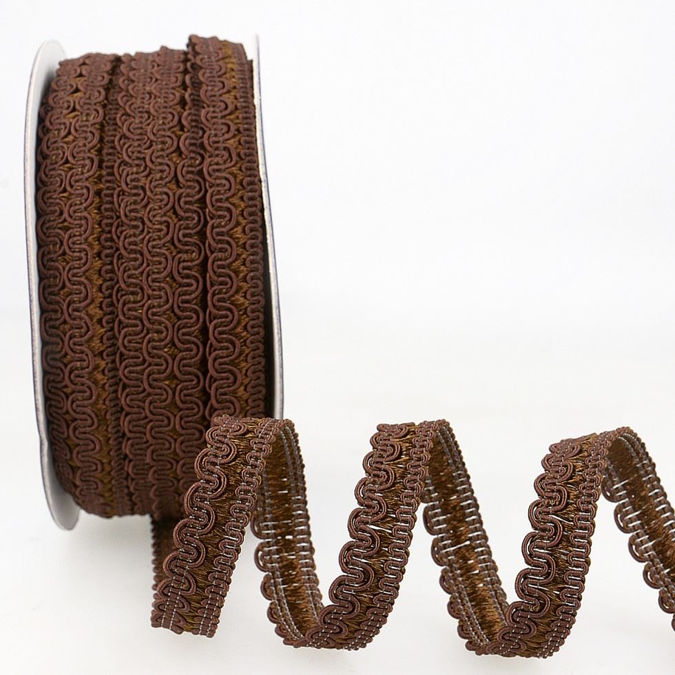 Stephanoise Rayon Braid Trim Coffee Brown
 