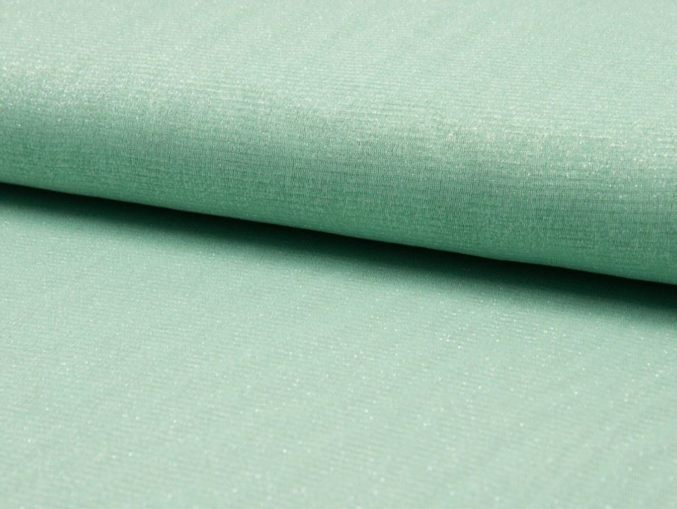 Mint Green Deadstock Lurex Mesh Fabric