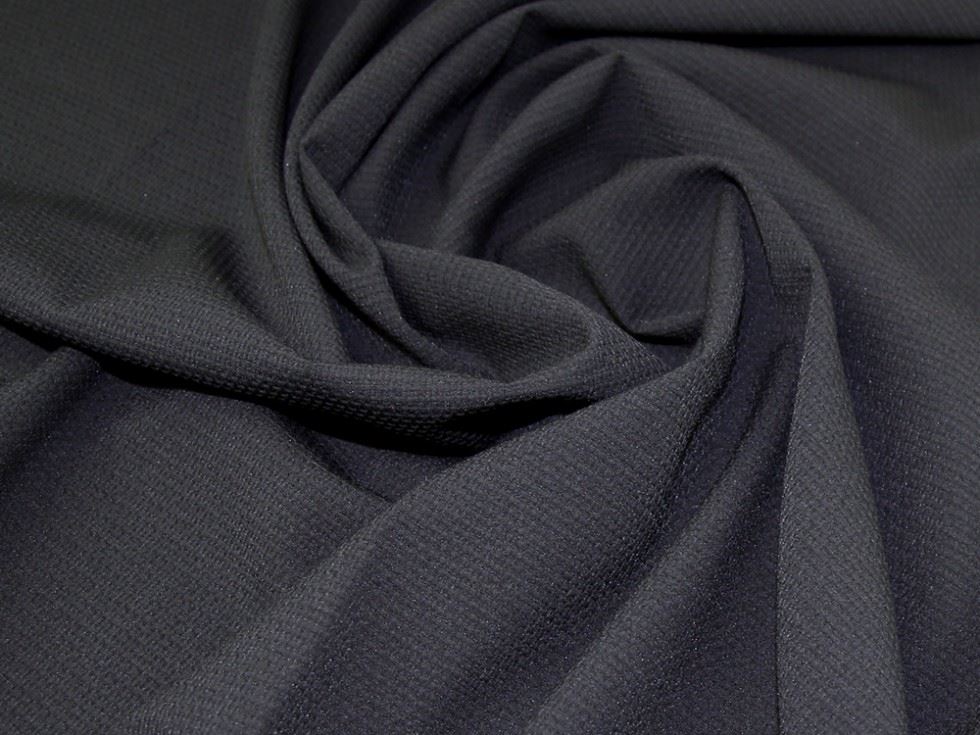 Lady Mcelroy Black Polyester Suiting Fabric