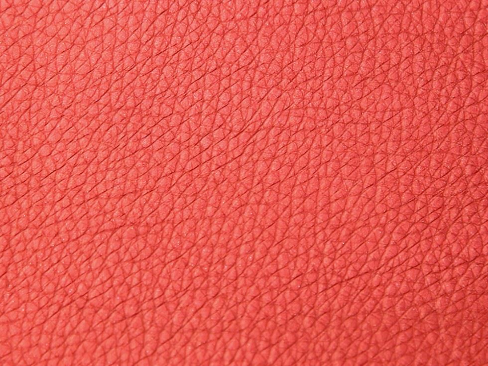 Stof France Heavy Soft Faux Leather Fabric Metallic Red Copper