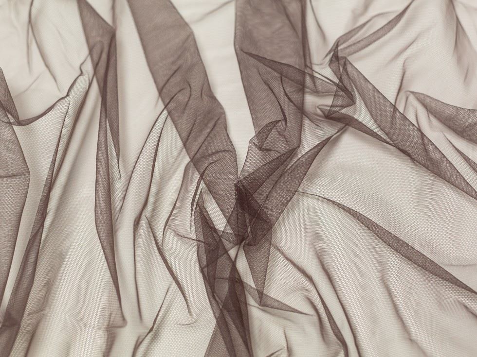 Minerva Core Range Dolce Vita Soft Italian Tulle Fabric Marronfonce
 