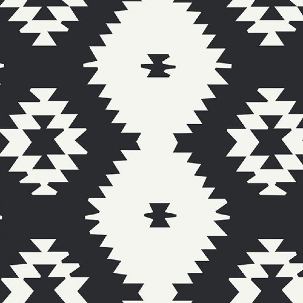 Art Gallery Fabrics Love Story Cotton Canvas Fabric Daring Tribal Noir