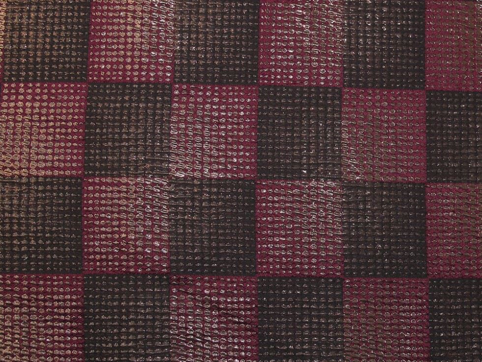 Deadstock Metallic Woven Brocade Fabric Wine & Copper
 