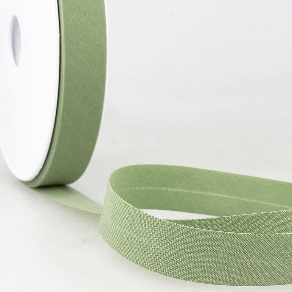 Stephanoise Polycotton Bias Binding Tape Almond Green