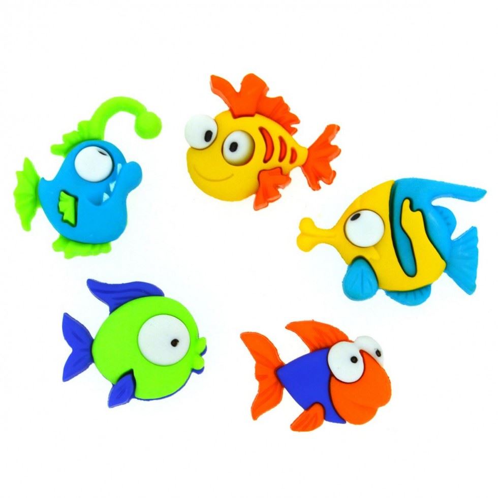 Dress It Up Somethin Fishy Buttons
 