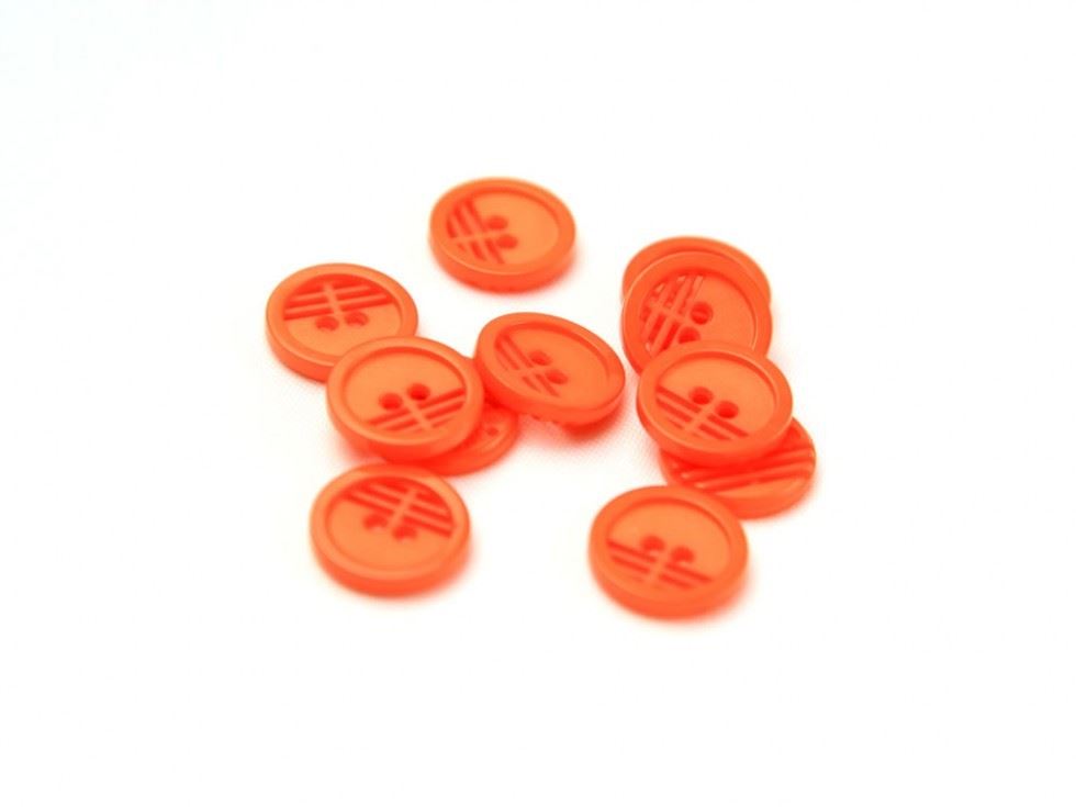 Dill Round Retro Buttons (Value Pack) Orange
 