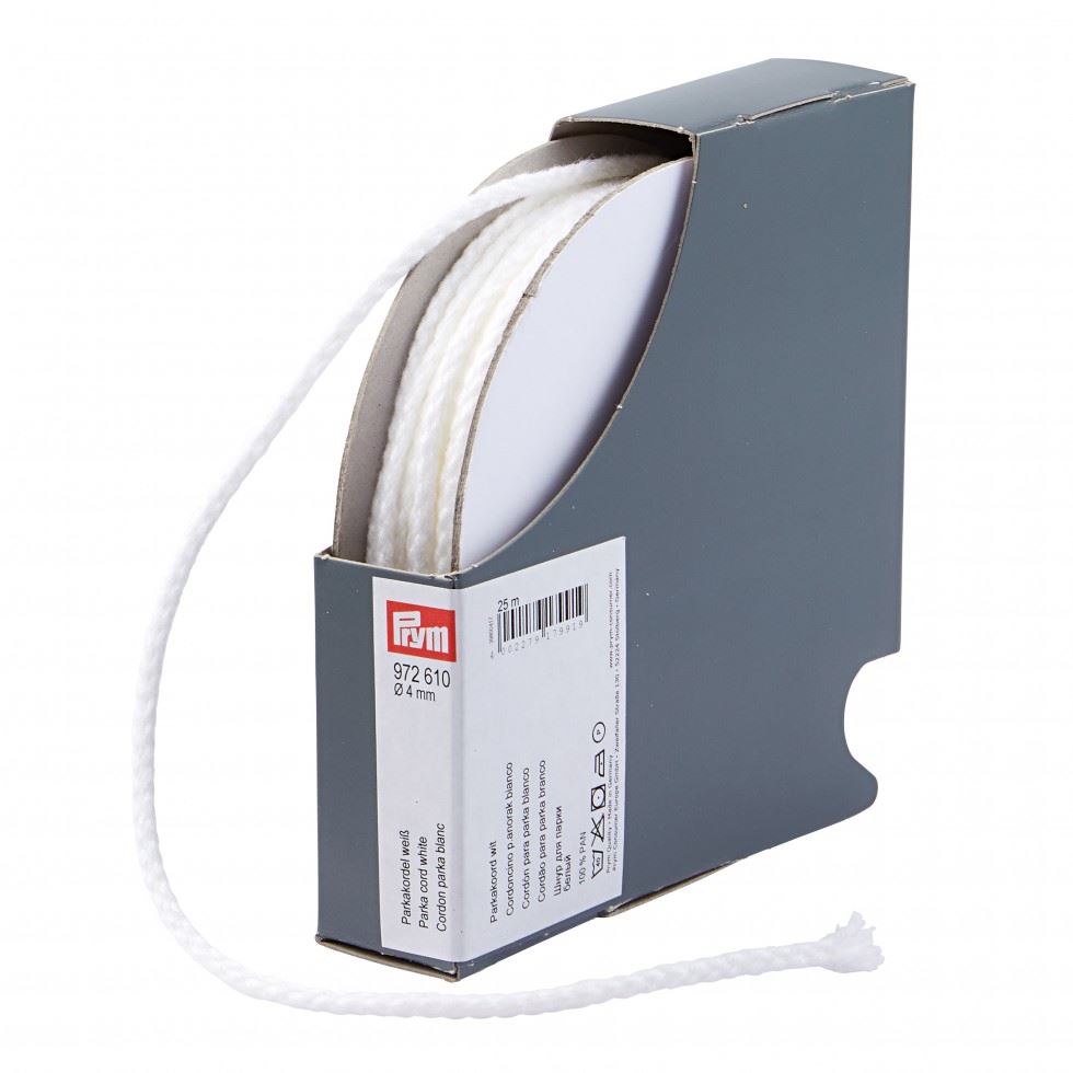 Prym White Parka Cord