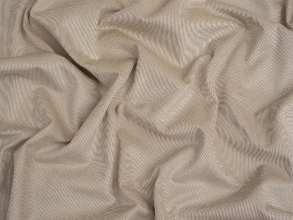 Minerva Core Range 16 Wale Stretch Woven Needlecord Fabric Cream
 
