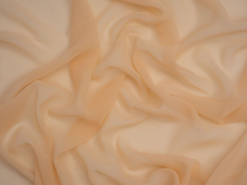 Minerva Core Range Dark Cream Light Sheer Chiffon Fabric