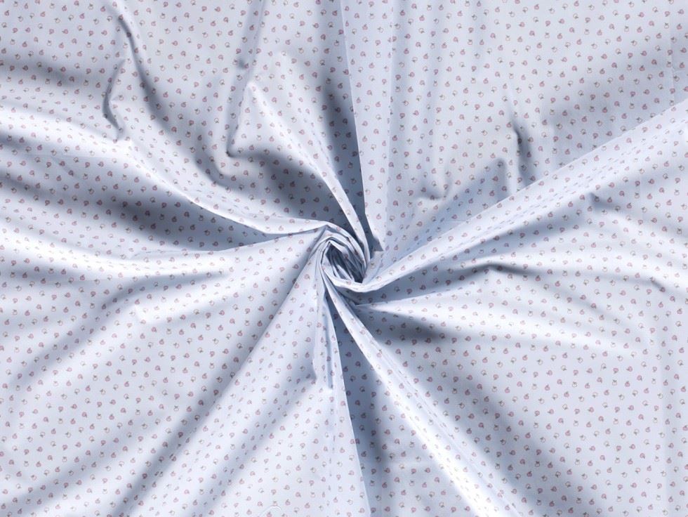 100% Cotton Poplin Fabric Blue