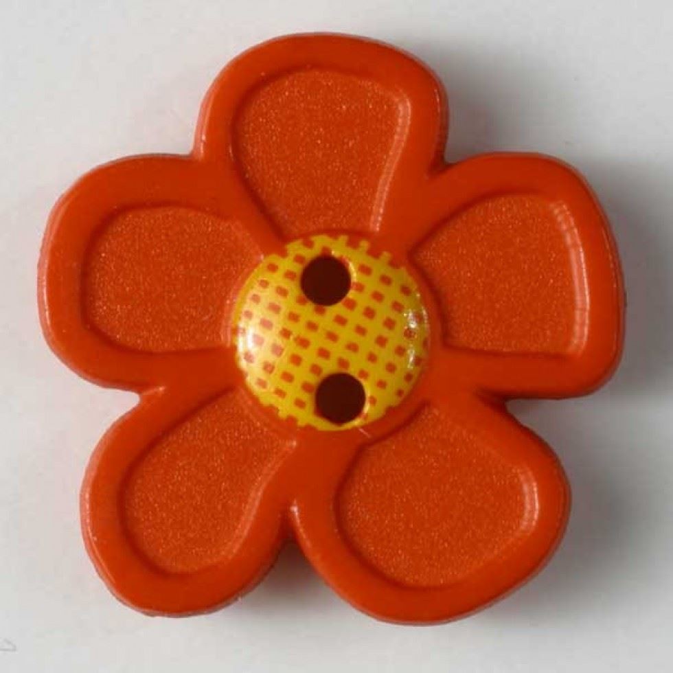 Dill Orange Flower Buttons (Value Pack)