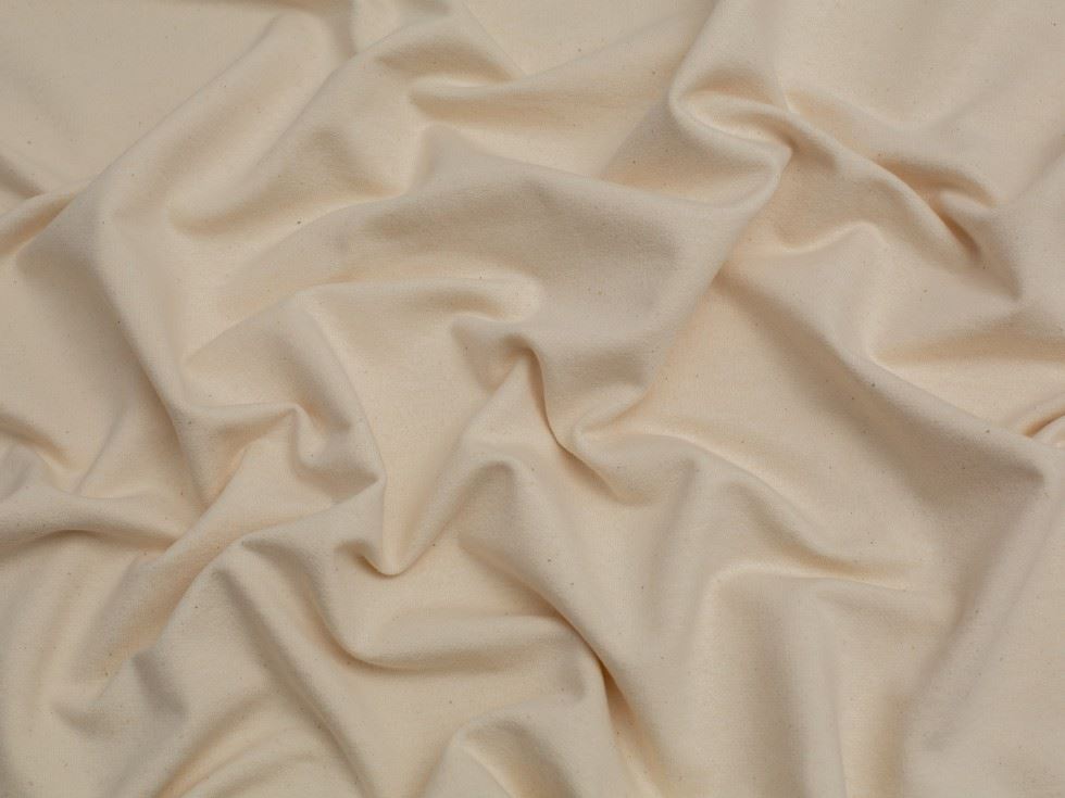 Minerva Core Range Bio Natural Loop Back French Terry Stretch Knit Fabric Ecru
 