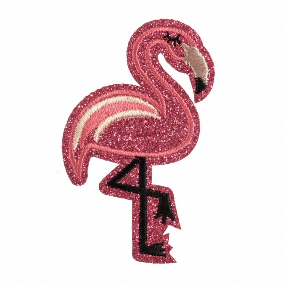 Craft Factory Patch Motif Glitter Flamingo