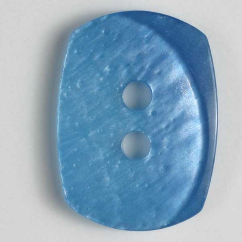 Dill Oblong Plastic Buttons (Value Pack) Blue