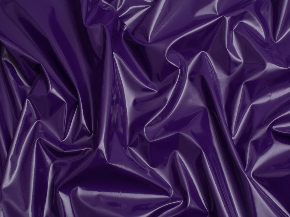 Minerva Core Range Glossy PVC Vinyl Fabric Purple
 