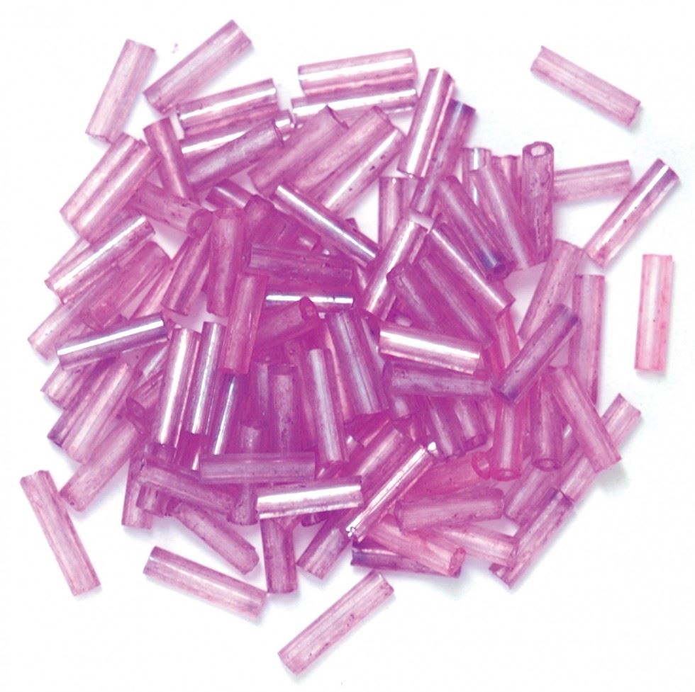 Craft Factory Lilac Glass Bugle Beads
