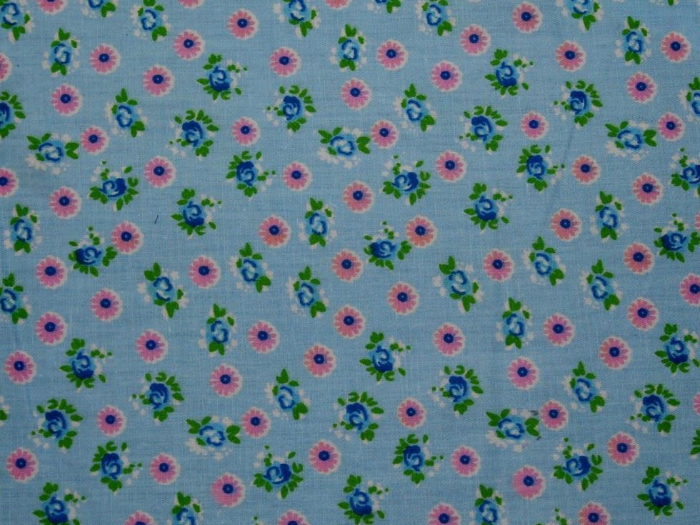 Blue Deadstock 100% Cotton Fabric