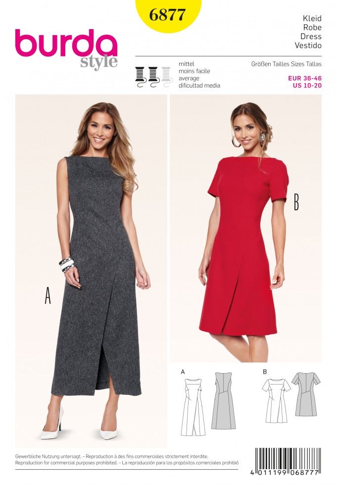 Burda Paper Sewing Pattern 6877
 