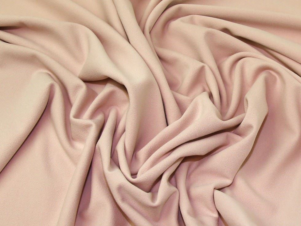 Minerva Core Range Blush Farne Scuba Crepe Stretch Knit Fabric