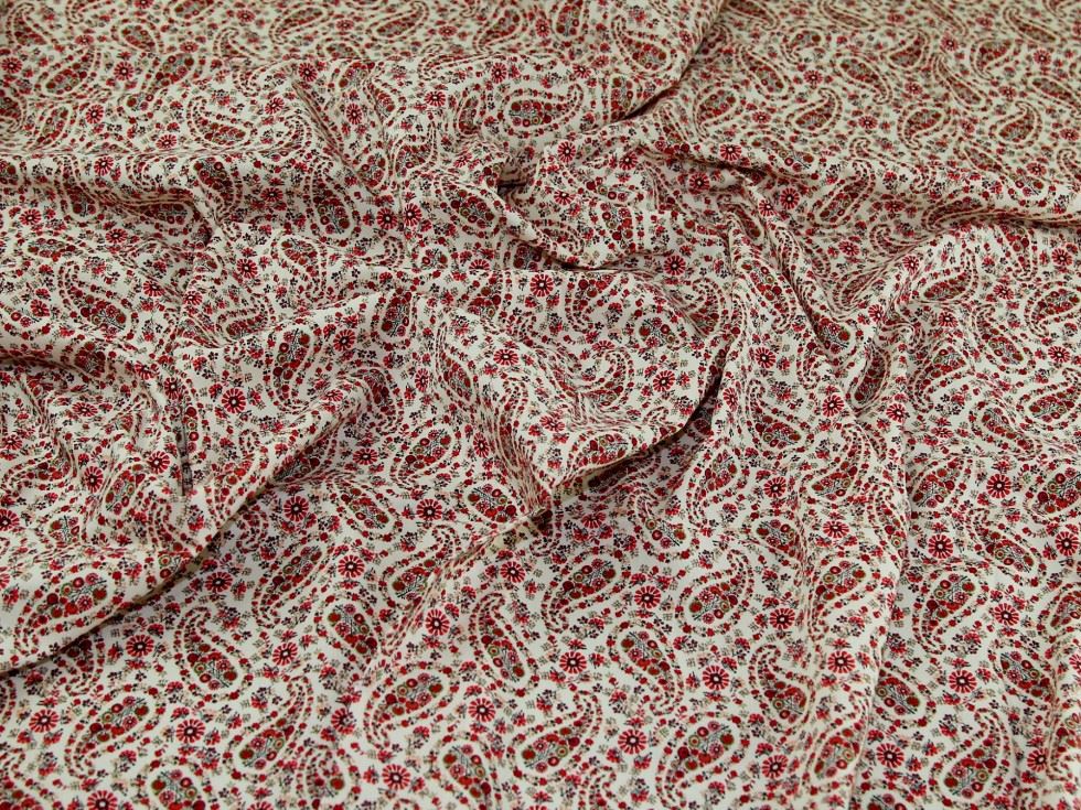Red Cotton Lawn Fabric