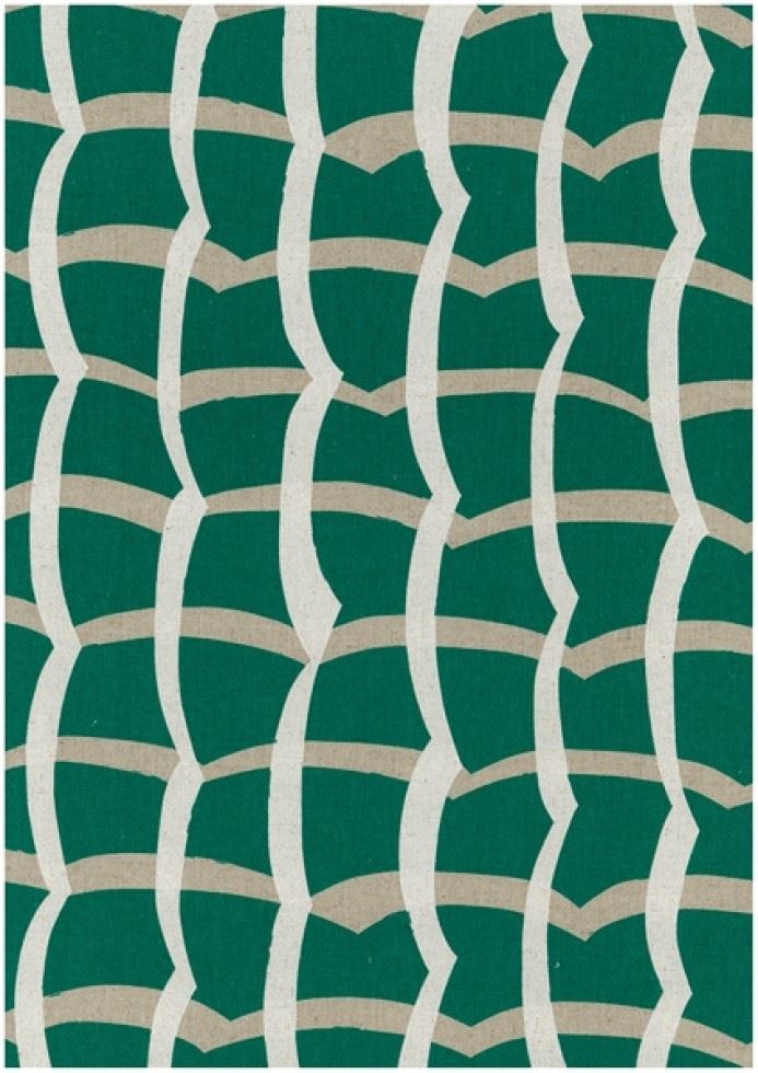 Kokka Cotton Linen Canvas Fabric Jade
 