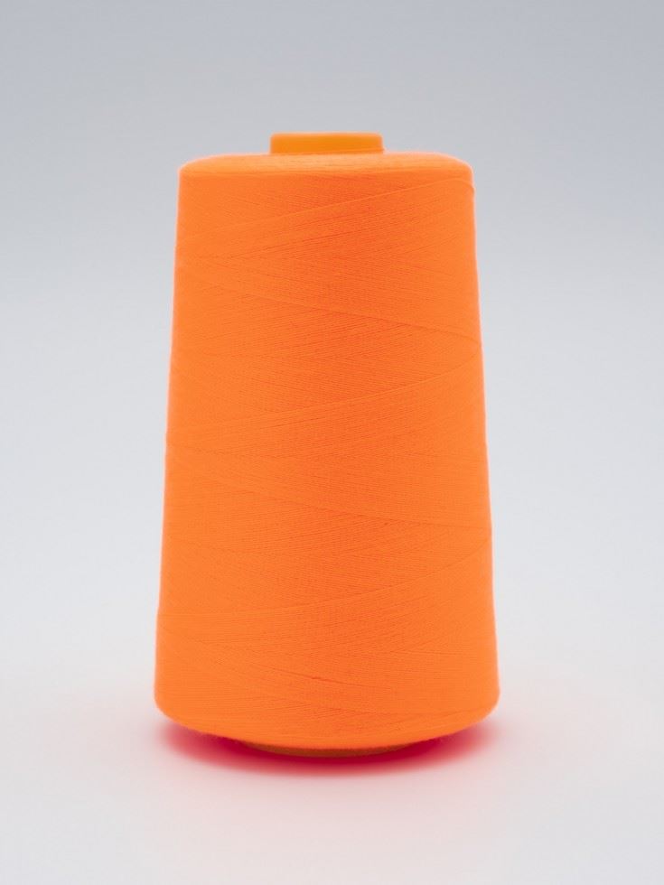 120s Sewing Thread Cone Fluorescent Orange
 