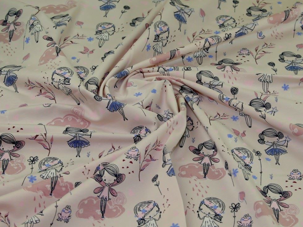 John Louden Pink Cotton Jersey Stretch Knit Fabric