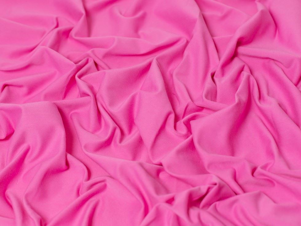 Minerva Core Range Soft Fuchsia Cotton Lycra Jersey Stretch Knit Fabric